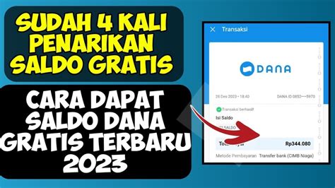 Sudah Kali Penarikan Rp Aplikasi Penghasil Saldo Dana Cara