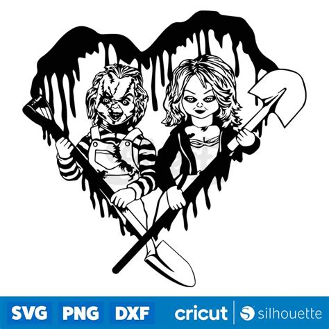 Chucky And Bride Horror Svg Halloween Svg Digital Download