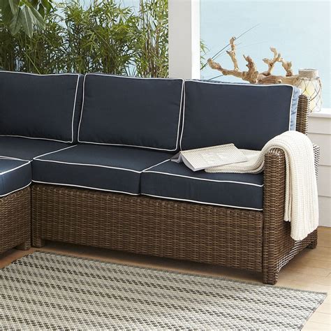 Birch Lane Lawson Wicker Sectional With Cushions And Reviews Birch Lane