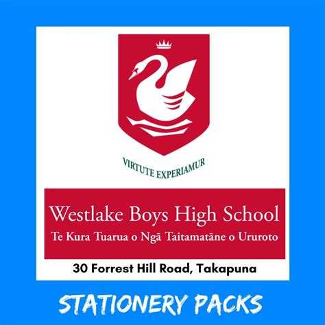 Westlake Boys High School Stationery Pack 2025 Year 13 School Depot Nz