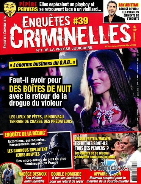 journaux fr Enquêtes Criminelles