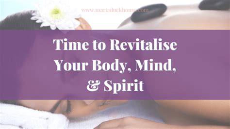 Time To Revitalize Your Body Mind Spirit Work Life Balance For