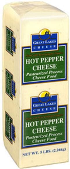 Great Lakes Cheese W Real Jalapeno Peppers 8004189 Hot Pepper Cheese 5 Lb Nutrition