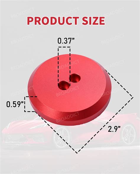 Red Aluminum Jacking Lift Pad Jack Puck For Corvette C C C C Gs Z