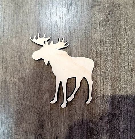 Collage Materials Visual Arts Sign Making Custom Unfinished Moose Cut