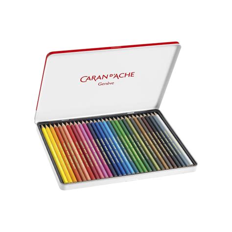 Caran D Ache Swisscolor Matite Colorate Permanenti Set 30pz Astuccio Di