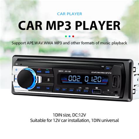 Usb Din Car Mp Player Digital Bluetooth Fm Radio Stereo Audio