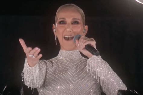 Céline Dion Sparkles In Custom Gown 2024 Paris Olympics Opening