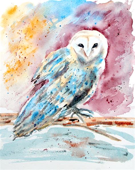 Owl Watercolor At PaintingValley Explore Collection Of Owl Watercolor