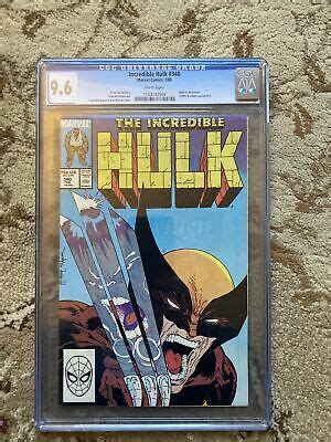 Incredible Hulk 340 CGC 9 6 NM White Pages Wolverine McFarlane