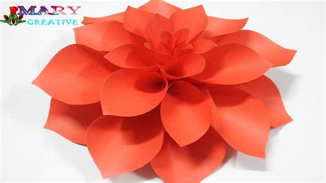 Mary Creative Origami14 Paper Dahlia Flower Diy Dahlia Flower