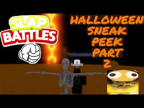 Slap Battles Halloween Update Sneak Peek Part Youtube