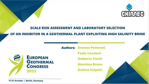 15 Oct Chimec At European Geothermal Congress 2022