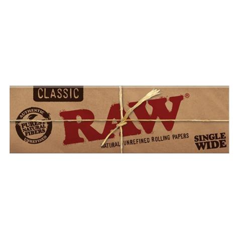 Raw Classic Single Wide Rolling Papers Johnnys Tobacconist