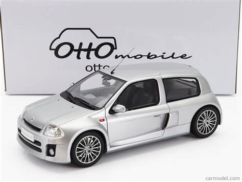 OTTO MOBILE OT1034 Scale 1 18 RENAULT CLIO SPORT V6 PHASE I 2001 SILVER