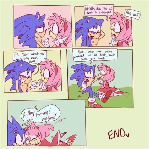 Sonic And Amy Sonic Boom Sonamy Comic Doodle Pages Sonic Funny