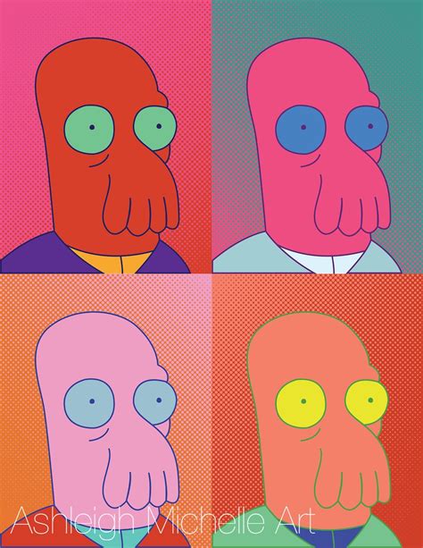 Zoidberg Pop Art Poster Print Futurama Andy Warhol Poster Etsy