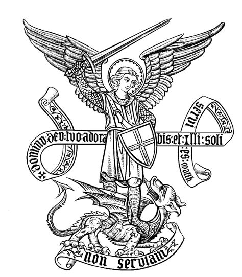 St Michael The Archangel Drawing