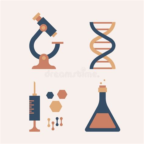 Science Icons Flat Design Vector Stock Vector Illustration Of Reaction Medicine 195540432