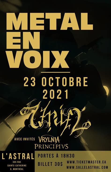 Critique De Show Uriel Vrylnia And Principius Montréal 23 Octobre 2021 Ondes Chocs