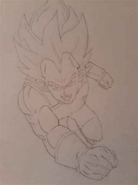 Boceto De Vegeta Ssj Blue Arte Amino Amino