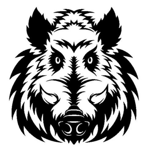 Wild Boar Decal Stickers Hog Pig Hunting Car Window Tumbler Jdm