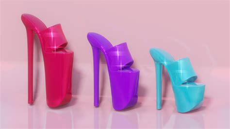 3d Datei Barbie Puppe Sripper Heels・3d Druckbares Modell Zum