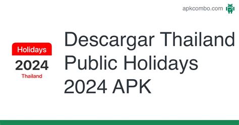 Thailand Public Holidays 2024 Apk Android App Descarga Gratis