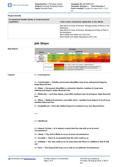 Scissor Lift Safe Work Method Statement Free Editable Swms Sexiz Pix Hot Sex Picture