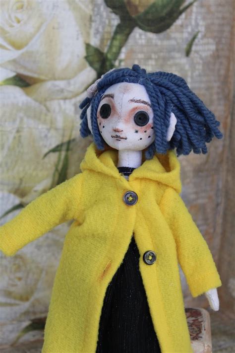 Coraline Doll Handmade Art Doll Ooak Doll Fairytale Doll Etsy