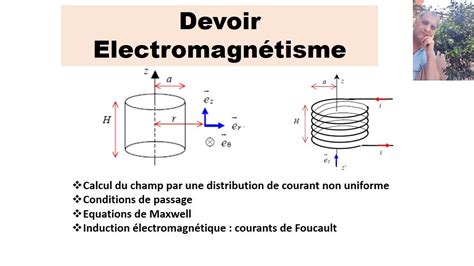 Champ Magn Tique D Une Distribution Orthoradiale Et Eq De Maxwell Youtube