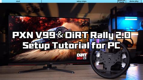 PXN V99 Gaming Steering Wheel PC Dirt Rally 2 0 Setup Tutorial Pxn