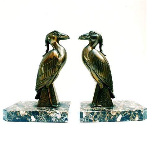 JAMAR Boekensteunen Art Deco Exotische Vogels Catawiki