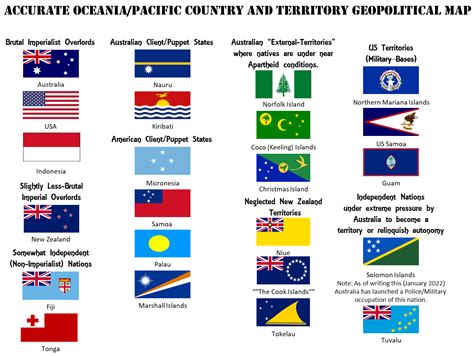 Oceania Countries Countries By Continent Australia And Oceania