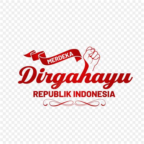 Gambar Dirgahayu Republik Indonesia Dengan Ilustrasi Penumbuk Latar