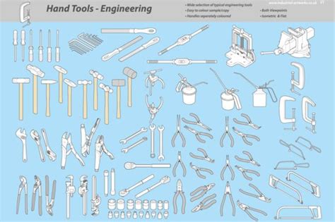 HandTools - Engineering | Hand tools, Isometric, Engineering tools