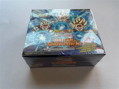 Dragon Ball Super Card Game Saiyan Showdown Booster Box Factory Sealed