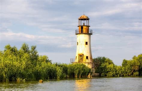 Faro De Sulina En El Delta De Danubio Foto De Archivo Imagen De Verde