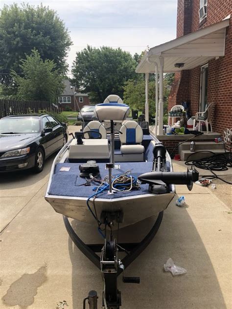 1989 16 Bass Tracker Flat Bottom Bass Boat With 60 Hp Jet Prop Motor For Sale In Greensburg Pa