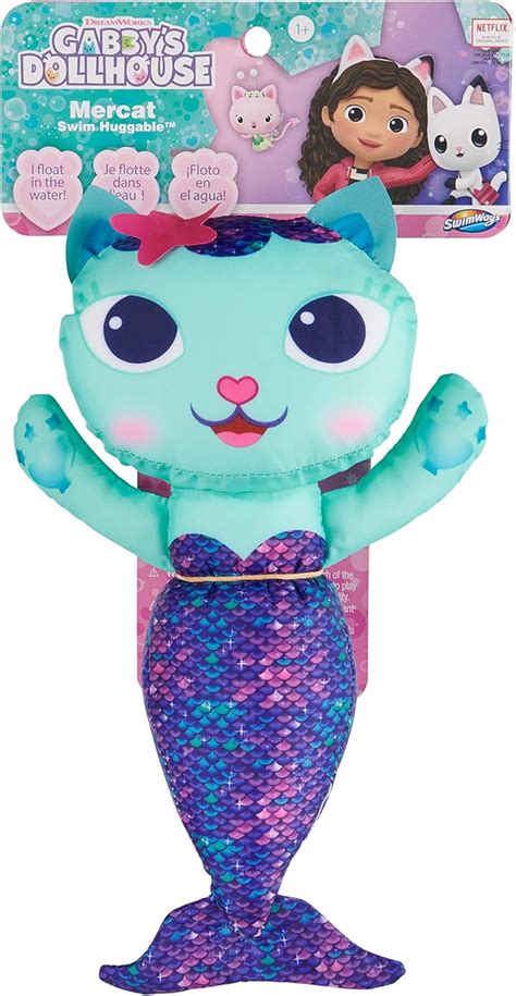 Swimways Gabbys Dollhouse Mercat Swim Huggable Gabbys Dollhouse Toys