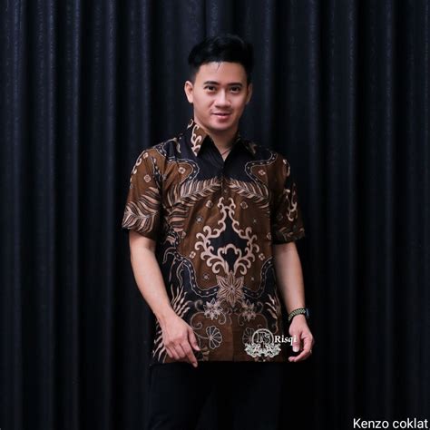 Hem Batik Masa Kini Hem Batik Mewah Baju Batik Pria Model Batik Pria