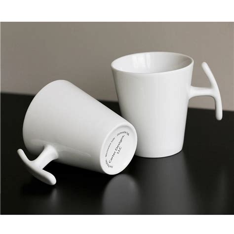 T Handle Coffee Mugs Easy To Hold Arthritis Drinking Cup