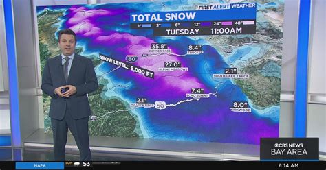 First Alert Weather Forecast For Sunday Morning Cbs San Francisco