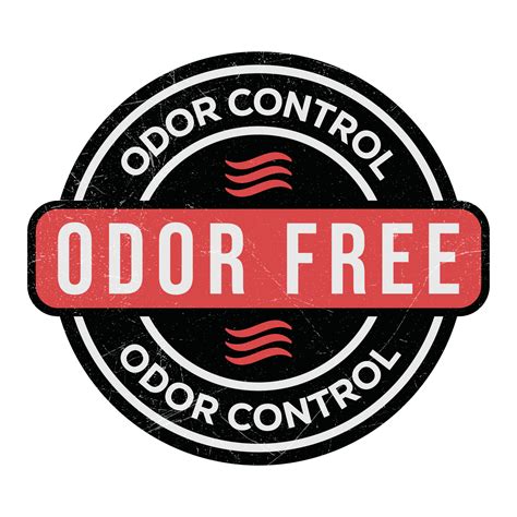 Odor Control Vector Badge Odor Free Icon Emblem Label Logo Perfume