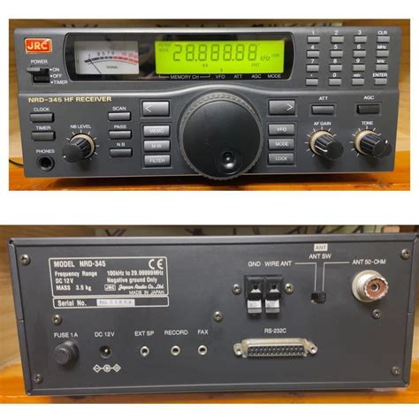 全体的に状態が悪いJRC 日本無線 NRD 345受信機 難有り準優作動機体完全ジャンク扱い完全NC NR NSにての落札情報詳細