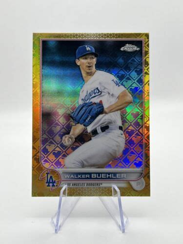 2022 Topps Chrome Logofractor Gold 50 77 Walker Buehler Los