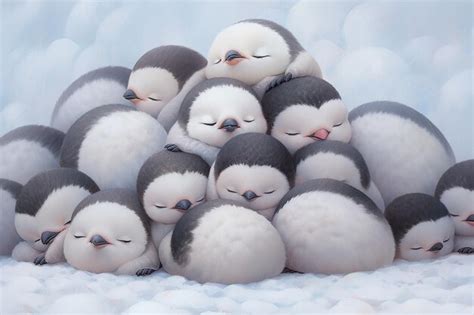 Premium AI Image | baby penguin stuffed animal 2