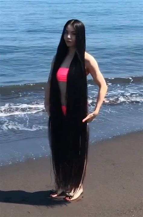 Video Japanese Bikini Rapunzel Long Hair Women Long Black Hair Long Hair Styles