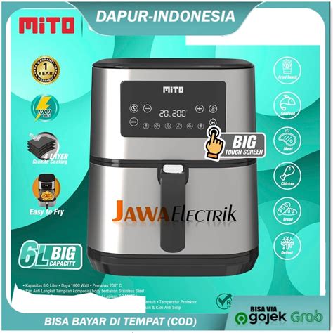 Jual MITO DIGITAL AIR FRYER GRANDE DigiFry AF10 Big Capacity 6Liter