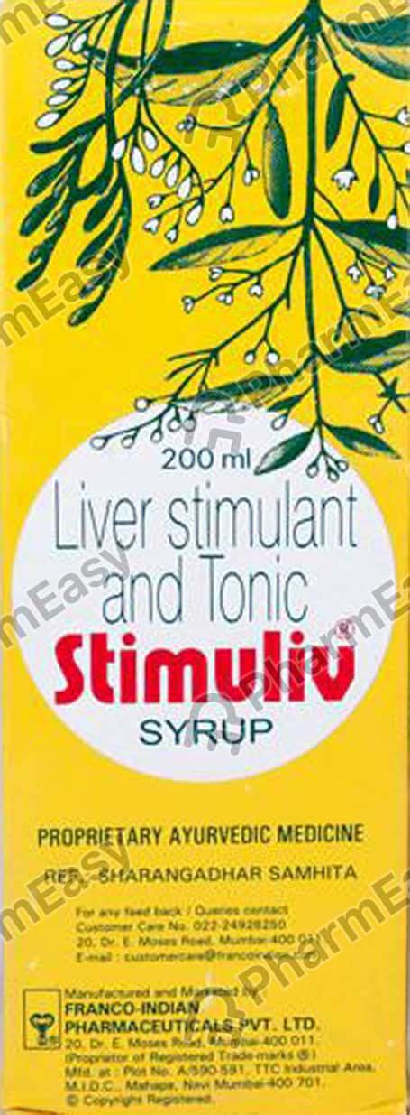 Buy Stimuliv Bottle Of 200ml Syrup Online At Flat 15 Off Pharmeasy